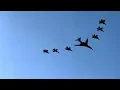 Super Bowl B1 bomber flyover