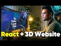 Build complete Unique 3D project with React Three JS GSAP DogStudio Clone