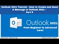 Outlook 2021 Tutorial - How to Create and Send A Message in Outlook 2021 Office 2021