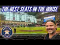 Sitting behind HOME PLATE to watch the HOUSTON ASTROS at Daikin Park Phillips 66 Diamond Club