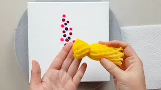 How to paint beautiful flowers with fruit net