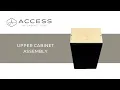 Access Upper Cabinet 1 Door Assembly - Access by Cabinet Joint Modern Frameless Cabinets