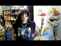 EMO guy blowdrys fluffy hair