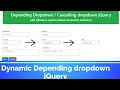 Dynamic dropdown Cascading Dropdown jQuery jQuery tutorial jQuery tutorial for beginners