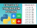 How to calculate multiplication tables in Python