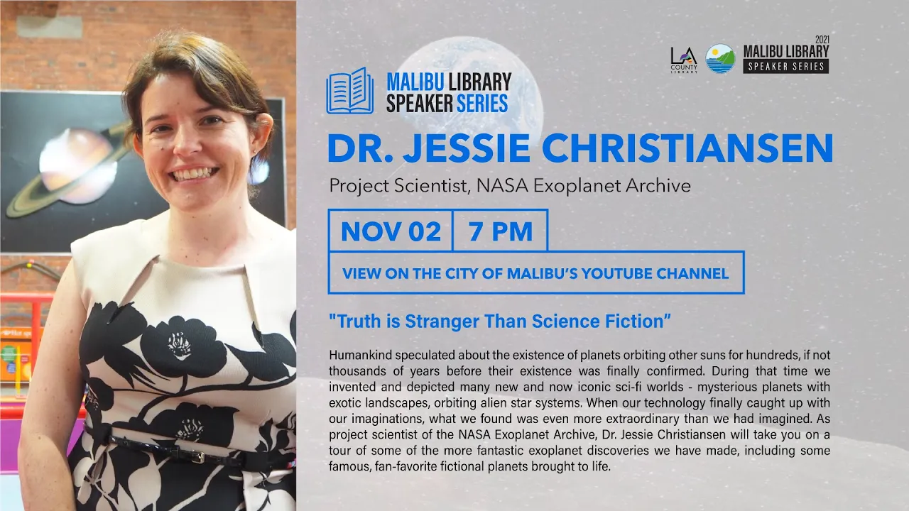 Dr. Jessie Christiansen presents "Truth is Stranger Than Science Fiction”