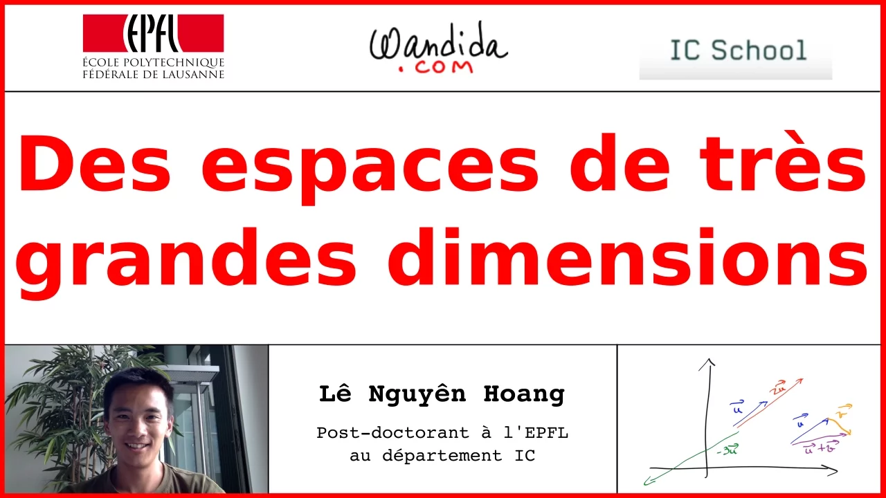 Des espaces de très grandes dimensions | Lê Nguyên Hoang