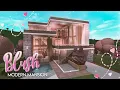 BLOXBURG Blush Modern Mansion she speaks House Build