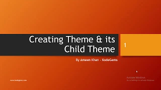 Wordpress Theme Development Tutorial - Create Theme And Its Child Theme Using Underscore