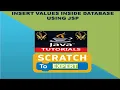 insert values inside database using jsp