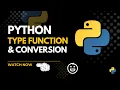 Data Types conversion in Python Course for Beginners part 4