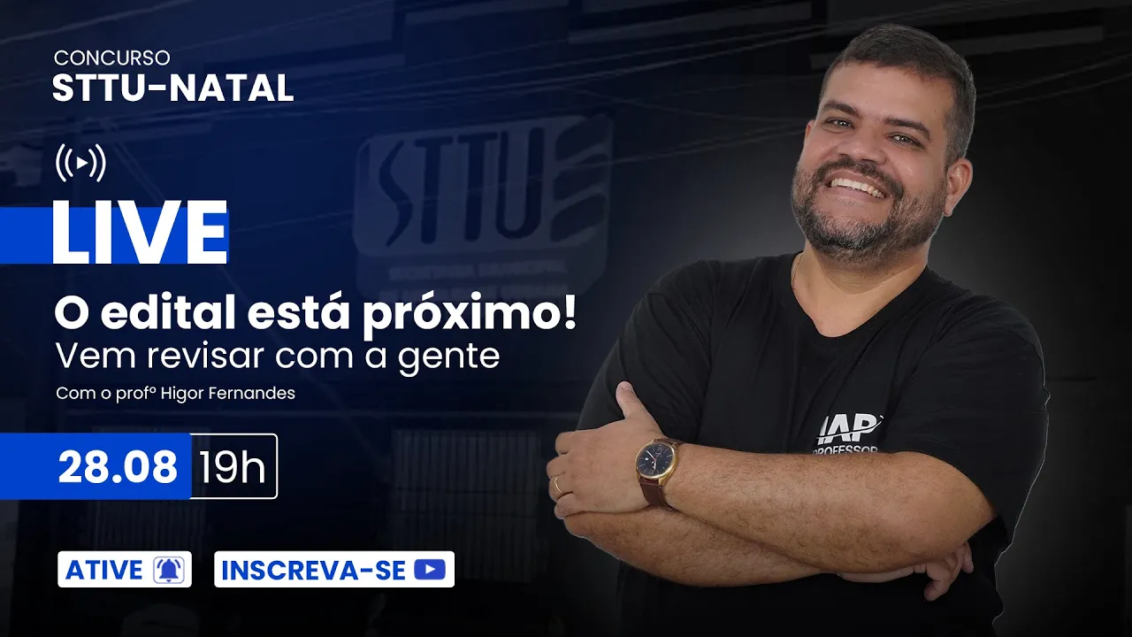 Live - GCM Natal/STTU - Prof. Higor Fernandes