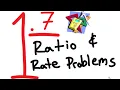 1 7 Ratios and Rate Problems