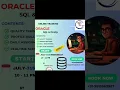 Oracle SQL PLSQL DATABASE Live With Our Students DSQLINFO