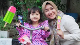 SHANUM NAIK SEPEDA BELI ES KRIM 🍦