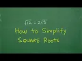 How to Simplify a Square Root