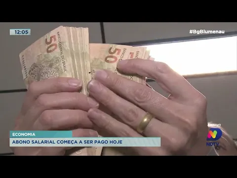 Abono salarial começa a ser pago hoje em Blumenau