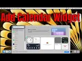 How to Add Calendar to MacBook Desktop Tutorial