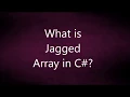 What is Jagged Array in C C Interview Questions