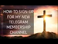 How-To join my NEW Telegram Membership Channel Step-by-Step