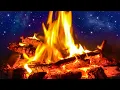 Download Lagu Campfire \u0026 River Night Ambience 10 Hours | Nature White Noise for Sleep, Studying or Relaxation