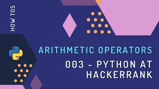 003 Python at hackerrank