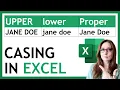 Easily Change Text Casing in Microsoft Excel UPPERCASE lowercase and Proper Case