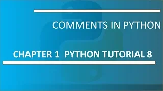 Comments in Python Python tutorial 8