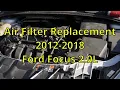 2012-2018 Ford Focus Air Filter Replacement