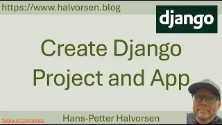 Create Django Project and App Django and PostgreSQL - Part 2