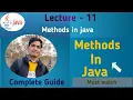 Java Tutorial Methods in Java Core Java