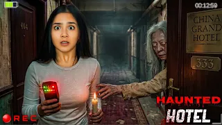 I Survived WHOLE NIGHT at China's Most HAUNTED Hotel 💀 *Ghost caught on camera*