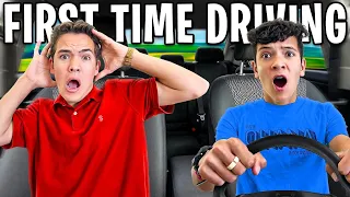 I Taught My BROTHER How to DRIVE!! *Parents didn't know!*