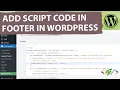 How to Add JavaScript Script Code in WordPress Footer