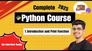 Python Introduction Print Function Complete Python Course