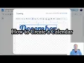 How to Create a Calendar with Google Docs