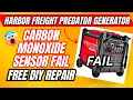 Harbor Freight Predator Generator Carbon Monoxide Sensor Fail FREE DIY Repair