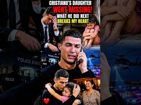 Cristiano Ronaldo Se Derrumbó Tras Encontrar a Su Hija Desaparecida 😢💔 #ronaldo #daughter #missing