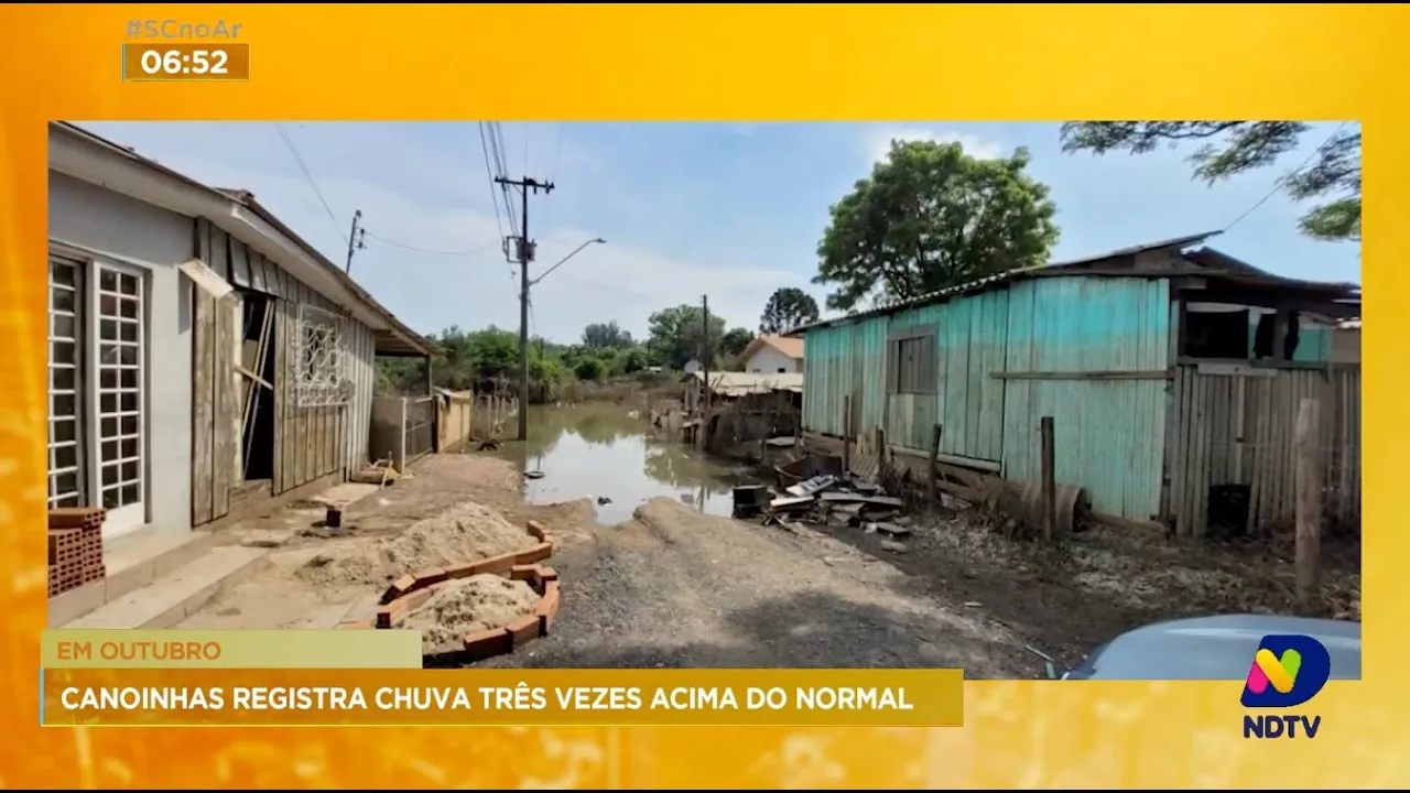 Em outubro, Canoinhas registra chuva três vezes acima do normal