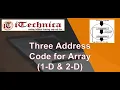 66 Three address code for Array 1-D 2-D