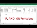 Excel If Formula - Nested If AND OR Functions