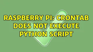 Raspberry Pi Crontab does not execute python script