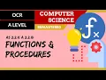 136 OCR A Level H046-H446 SLR23 - 2 2 Functions procedures