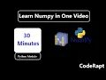 Learn Complete Numpy Python Module in 30 Minutes