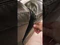 Costco leather sectional loose backrest