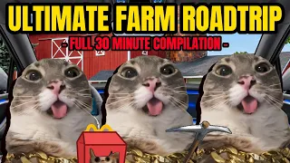 CAT MEMES: THE ULTIMATE FARM ROADTRIP FULL 30 MINUTE COMPILATION!!!