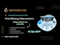 2028 Find Missing Observations Leetcode POTD Explained