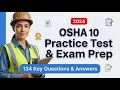 OSHA 10 Final Exam Practice Test 2026 134 Questions Answers