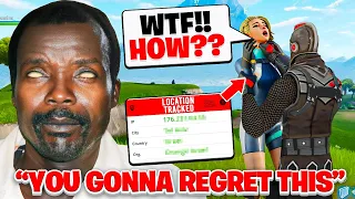 ARROGANT Fortnite Kid Gets TRACKED & LOCATED By African Rebel!