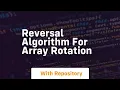 reversal algorithm for array rotation